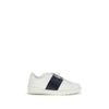 Valentino Garavani Black Calf Leather Bos Taurus Low Top Sneakers Valentino Garavani