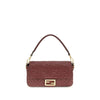 Fendi Bordeaux Calf Leather Bos Taurus Shoulder Bag Fendi