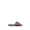 Valentino Garavani Black Calf Leather Bos Taurus Sandals Valentino Garavani