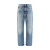 Versace Light Blue Cotton Jeans Denim Versace