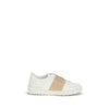 Valentino Garavani White Calf Leather Bos Taurus Low Top Sneakers Valentino Garavani