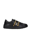 Valentino Garavani Black Leather Sneakers Valentino Garavani