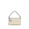 Valentino Garavani Beige Calf Leather Bos Taurus Shoulder Bag Valentino Garavani