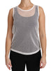 Dolce & Gabbana White Net Transparent Sleeveless Tank Top Dolce & Gabbana