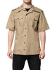 Dolce & Gabbana Brown Graphic Print Short Sleeves Shirt Dolce & Gabbana