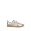 Valentino Garavani Silver Calf Leather Bos Taurus Low Top Sneakers Valentino Garavani