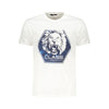 T-shirt homme Cavalli Class Bianco en coton