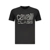 T-shirt homme Cavalli Class en coton noir