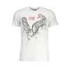 T-shirt homme Cavalli Class Bianco en coton