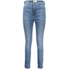 Calvin Klein Azzurro Cotton Women Jeans Calvin Klein
