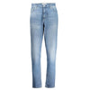 Jean Calvin Klein Azzurro en coton pour femme
