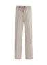 Brioni Gray Linen Casual Pants Brioni