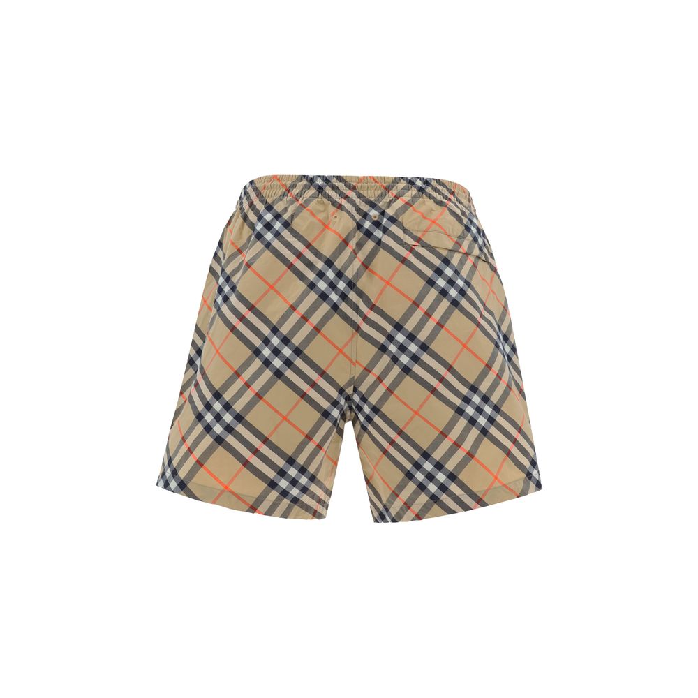 Burberry Brown Polyester Shorts Burberry