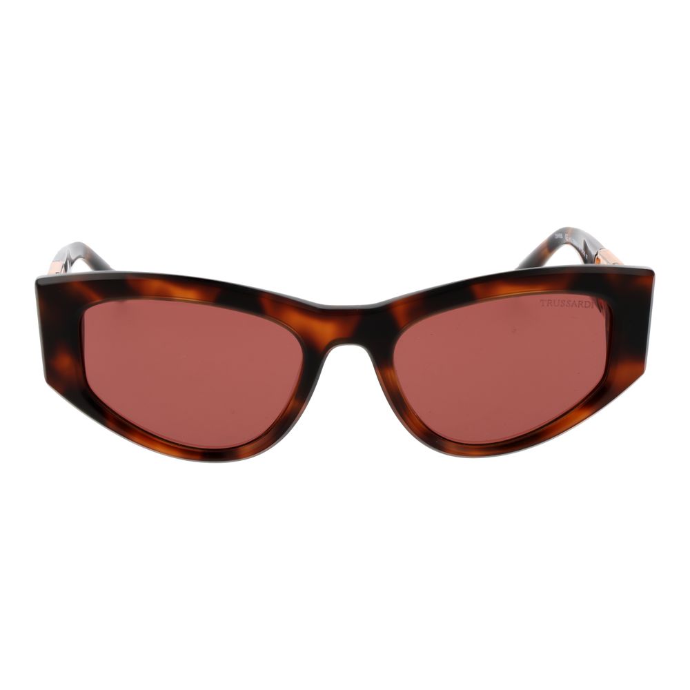 Trussardi Brown Acetate Sunglasses Trussardi