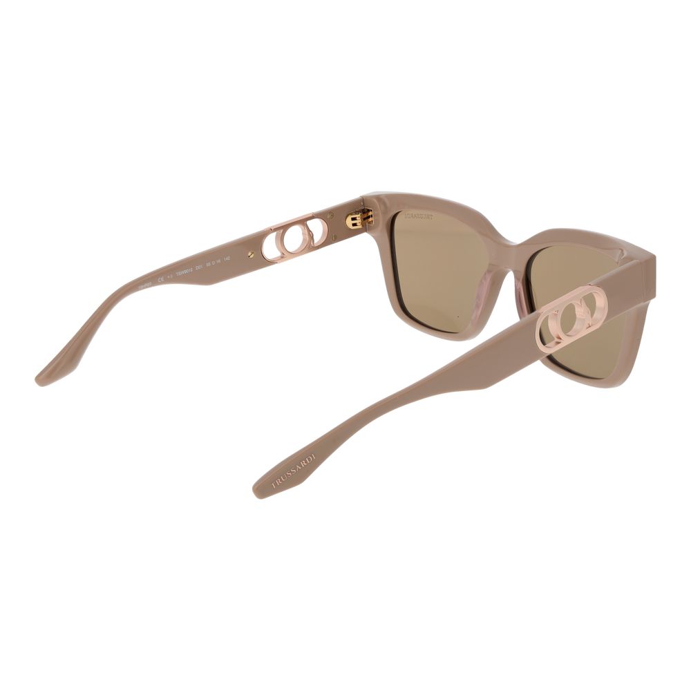 Trussardi Beige Acetate Sunglasses Trussardi