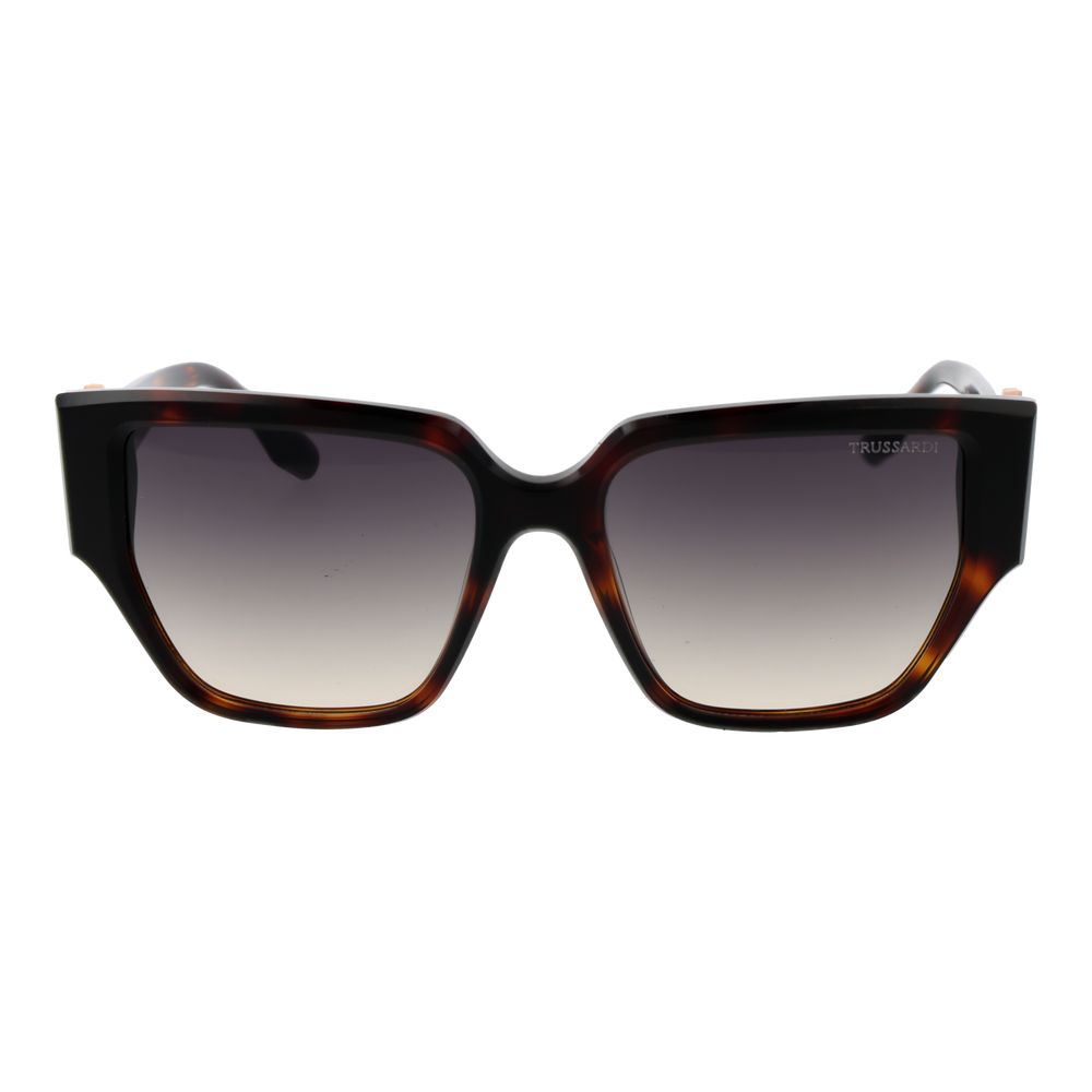 Trussardi Brown Acetate Sunglasses Trussardi