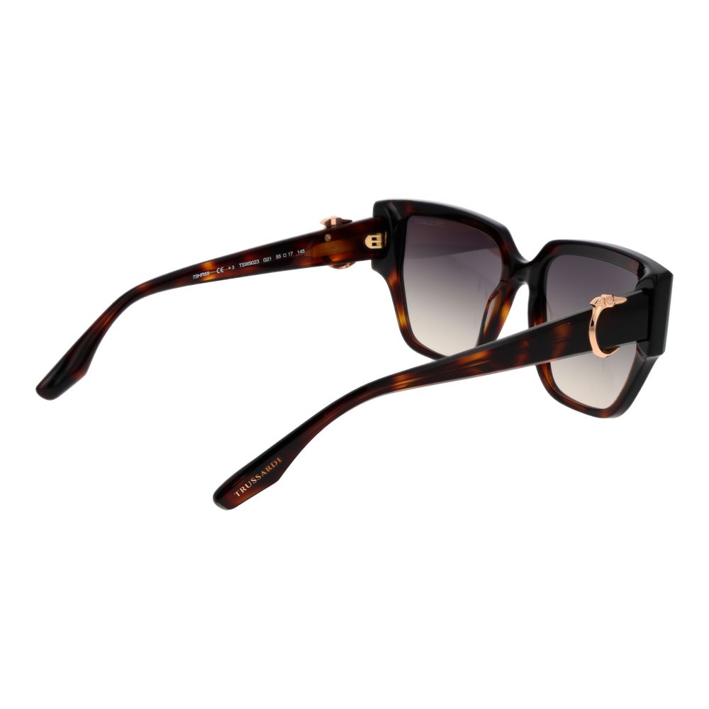 Trussardi Brown Acetate Sunglasses Trussardi
