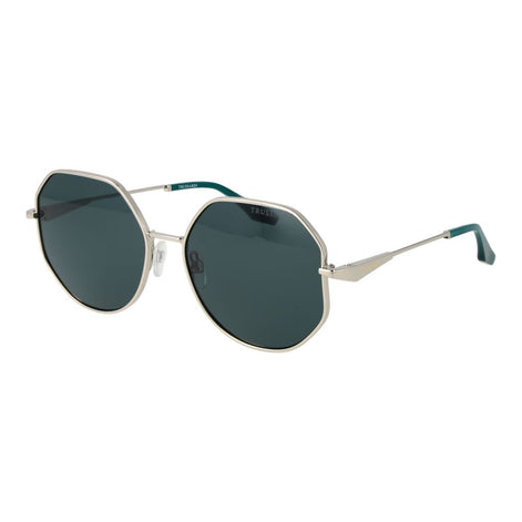 Trussardi Silver Metal Sunglasses Trussardi