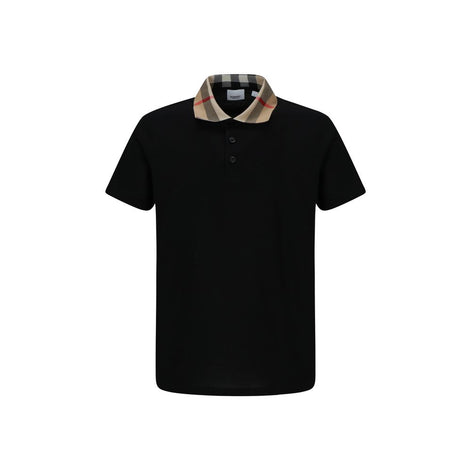 Burberry Black Cotton Polo Shirt Burberry