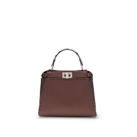 Fendi Brown Calf Leather Bos Taurus Shoulder Bag Fendi