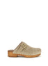 Chloé Beige Calf Leather Bos Taurus Clogs Chloé