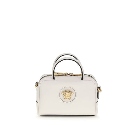 Versace White Calf Leather Bos Taurus Handbag Versace