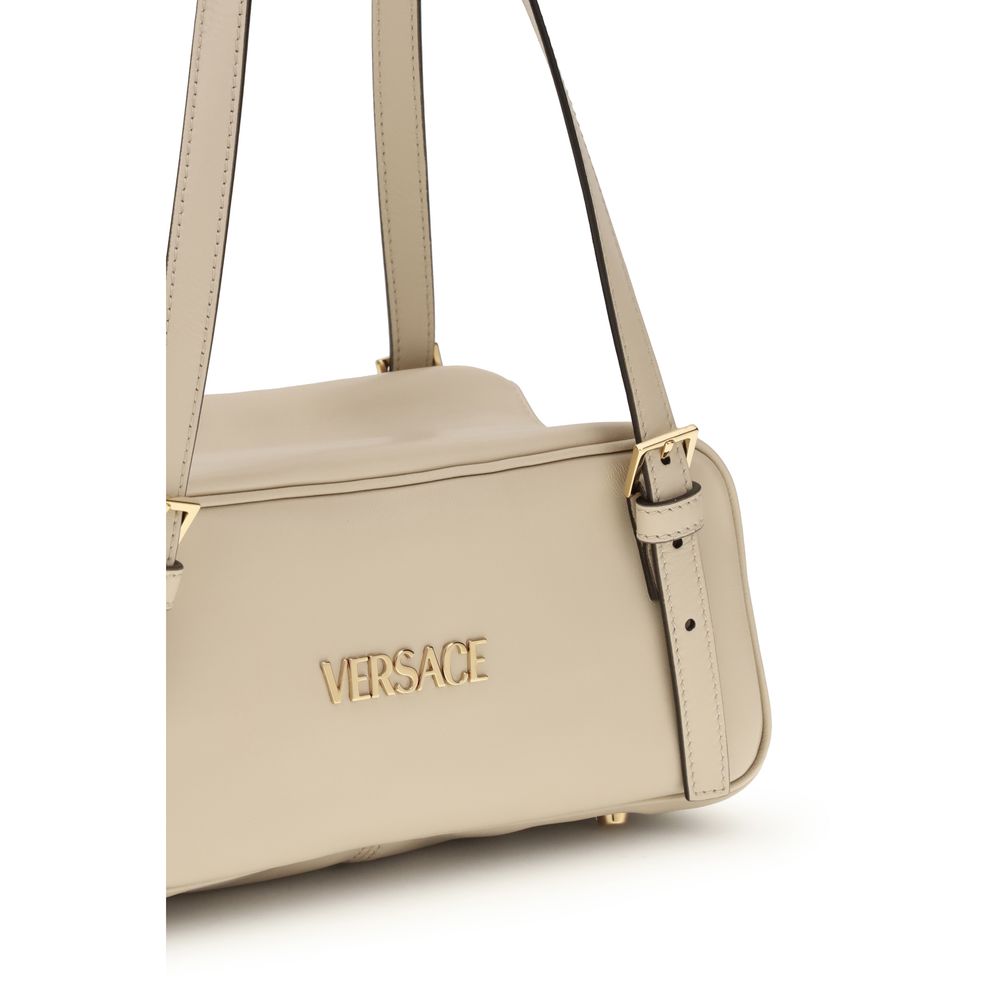 Versace Cream Lamb Ovis Aries Aries Shoulder Bag Versace