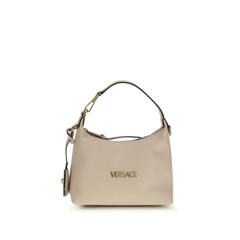 Versace Cream Calf Leather Bos Taurus Shoulder Bag Versace
