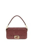 Fendi Bordeaux Calf Leather Bos Taurus Shoulder Bag Fendi