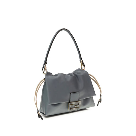 Fendi Light Blue Calf Leather Bos Taurus Shoulder Bag Fendi