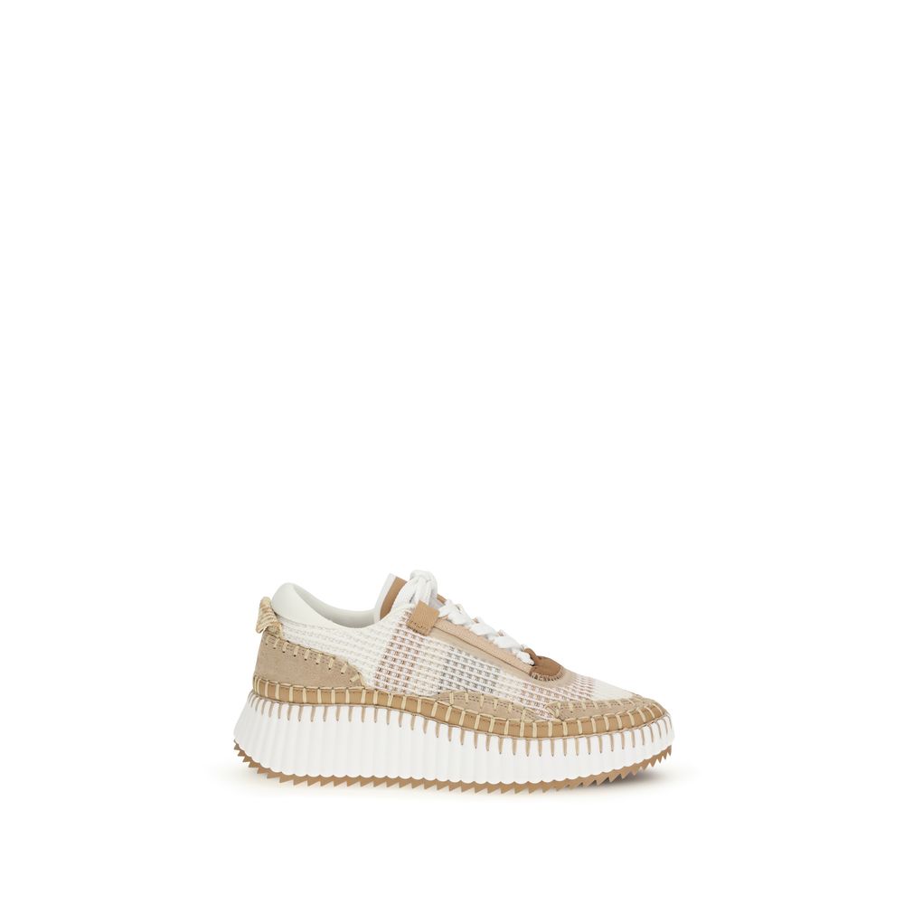 Chloé Beige Rubber Chunky Sneakers Chloé