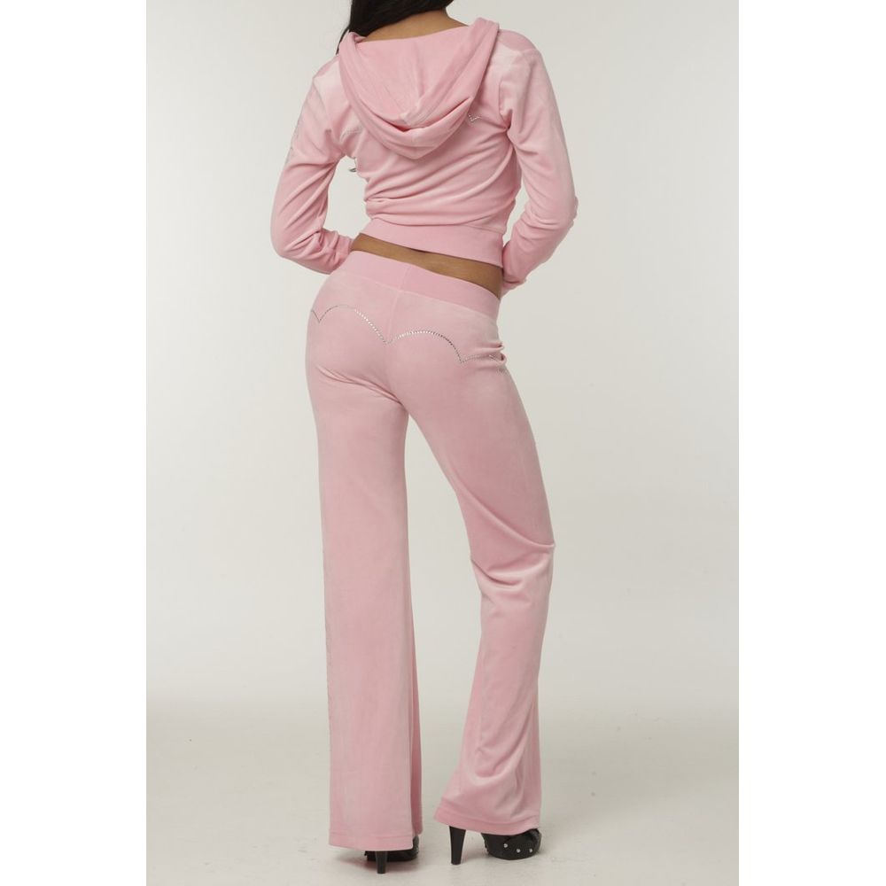 Juicy Couture Pink Polyester Casual Pants Juicy Couture