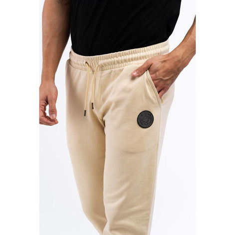 Cavalli Class Beige Baumwoll-Sporthose