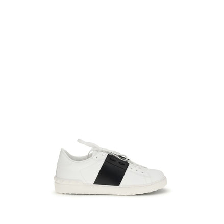 Valentino Garavani White Calf Leather Bos Taurus Low Top Sneakers Valentino Garavani