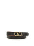 Valentino Garavani Black Lamb Ovis Aries Aries Regular Belt Valentino Garavani