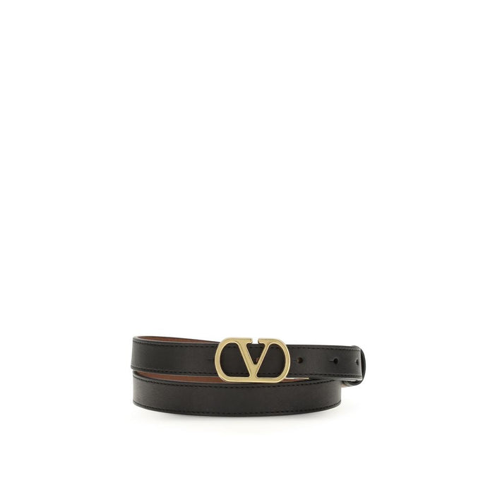 Valentino Garavani Black Lamb Ovis Aries Aries Regular Belt Valentino Garavani