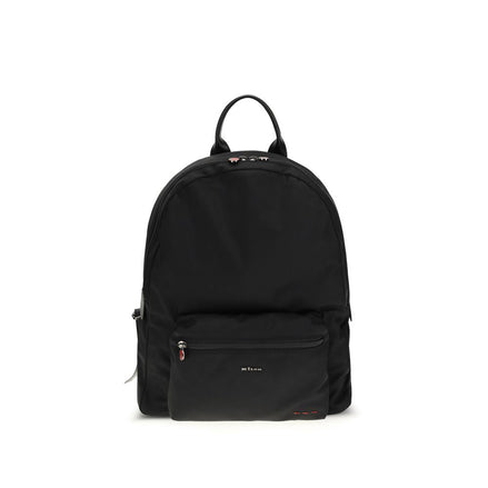 Kiton Black Nylon Backpack Kiton