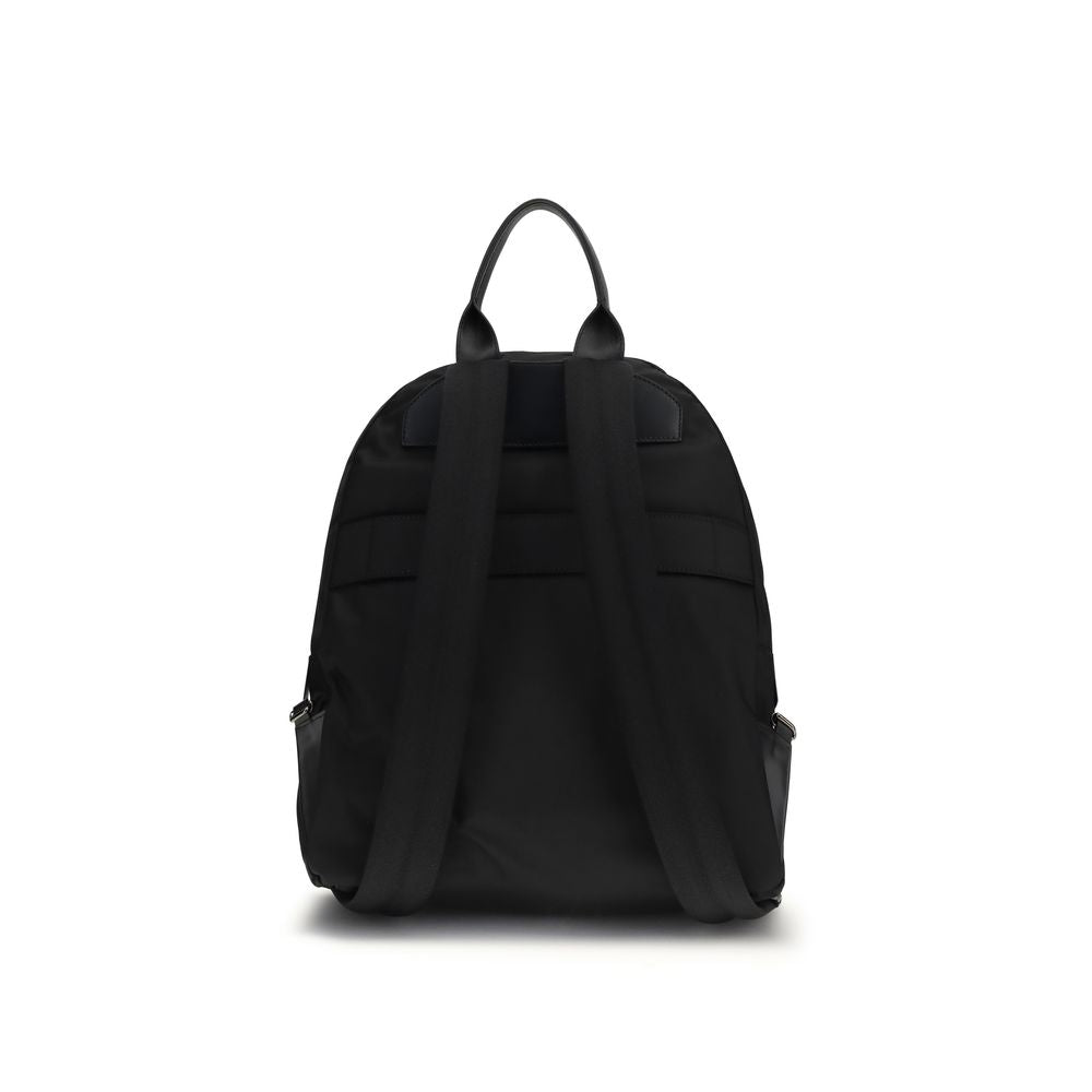Kiton Black Nylon Backpack Kiton
