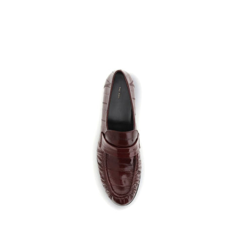 The Row Bordeaux Calf Leather Bos Taurus Slip-On Loafers The Row
