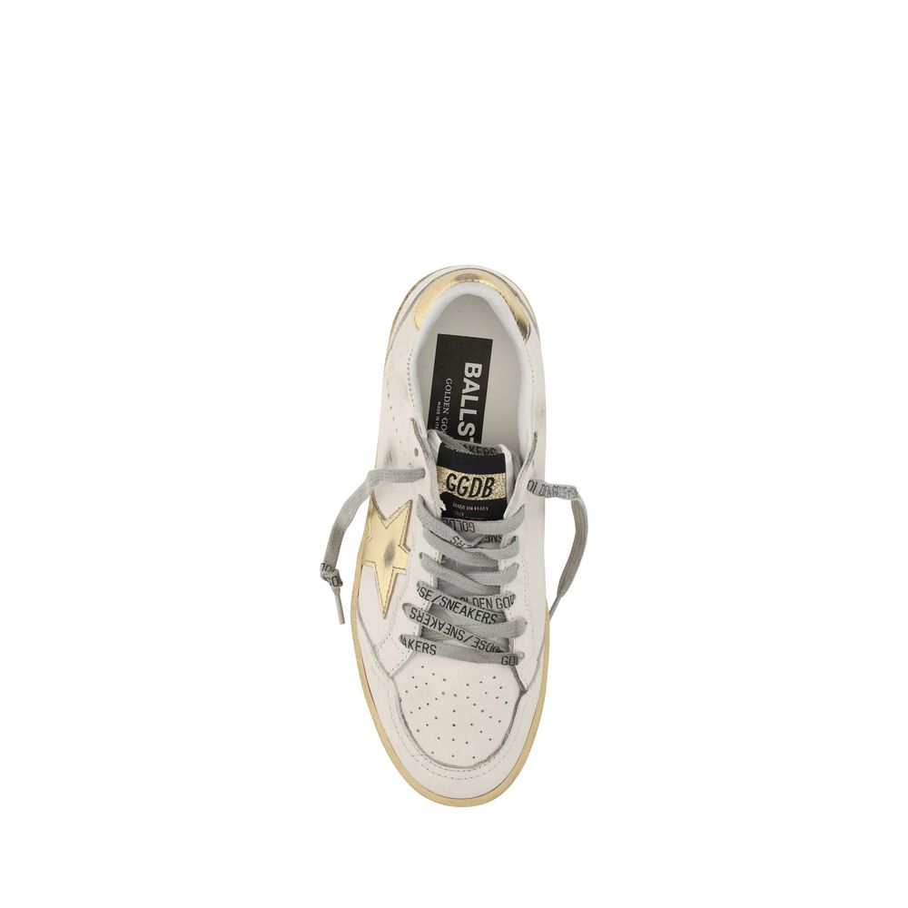 Baskets Golden Goose Bos Taurus en cuir de veau blanc