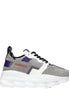 Versace Gray Leather Athletic Sneakers Versace