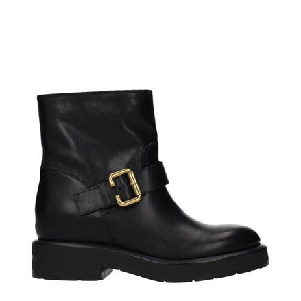 Chloé Black Leather Ankle Boots Chloé
