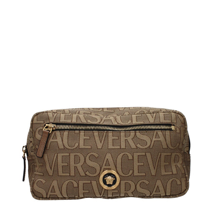Versace Beige Fabric Backpack Versace