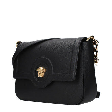 Versace Black Leather Crossbody Bag Versace