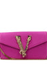 Versace Pink Satin Clutch Bag Versace