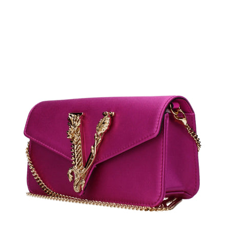 Versace Pink Satin Clutch Bag Versace