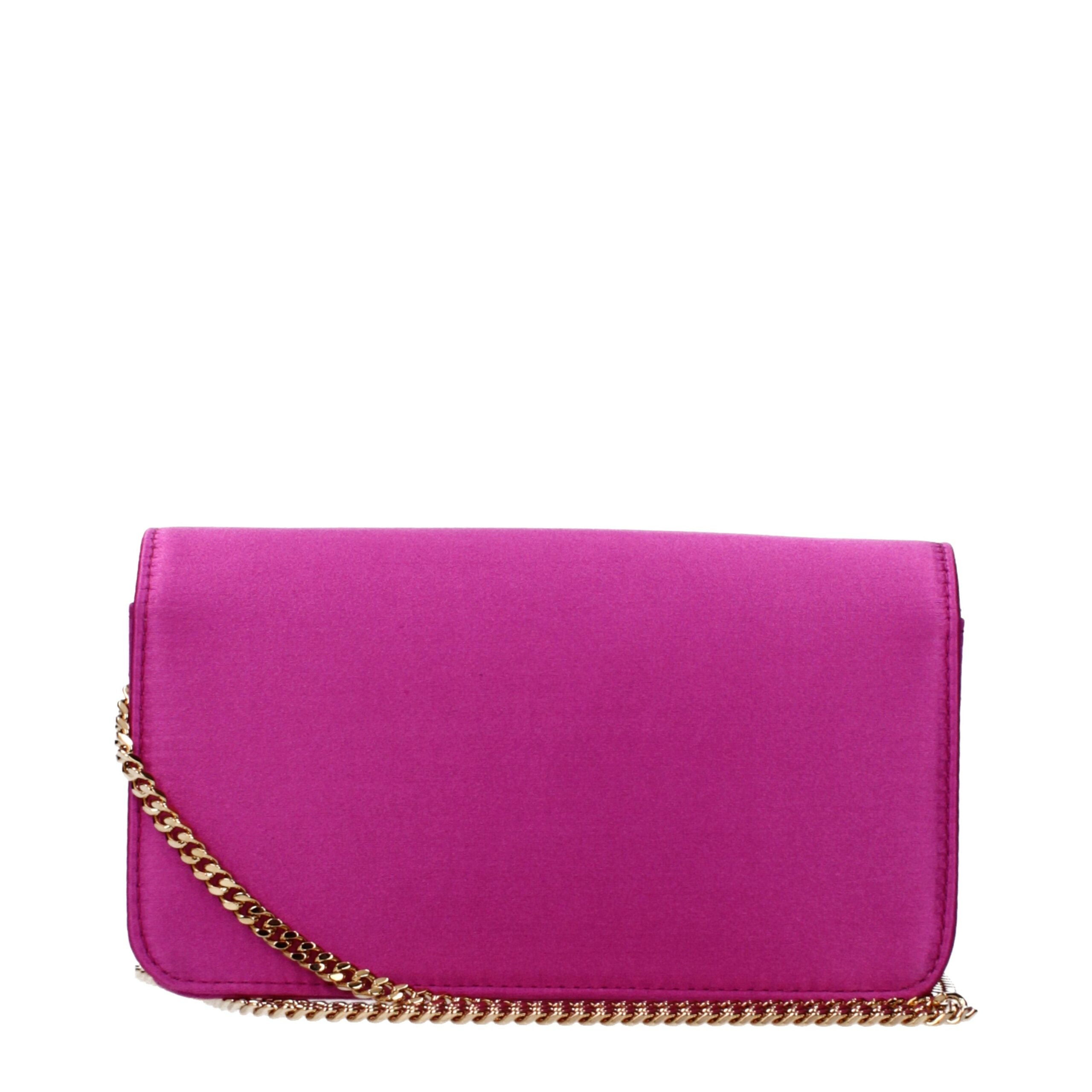 Versace Pink Satin Clutch Bag Versace