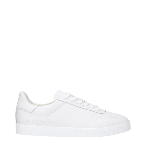 Givenchy White Leather Low Top Sneakers