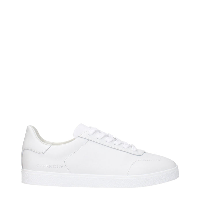 Givenchy White Leather Low Top Sneakers