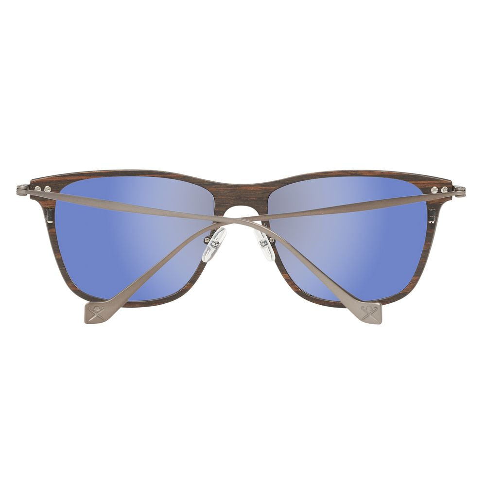Hackett Gray Metal Sunglasses Hackett
